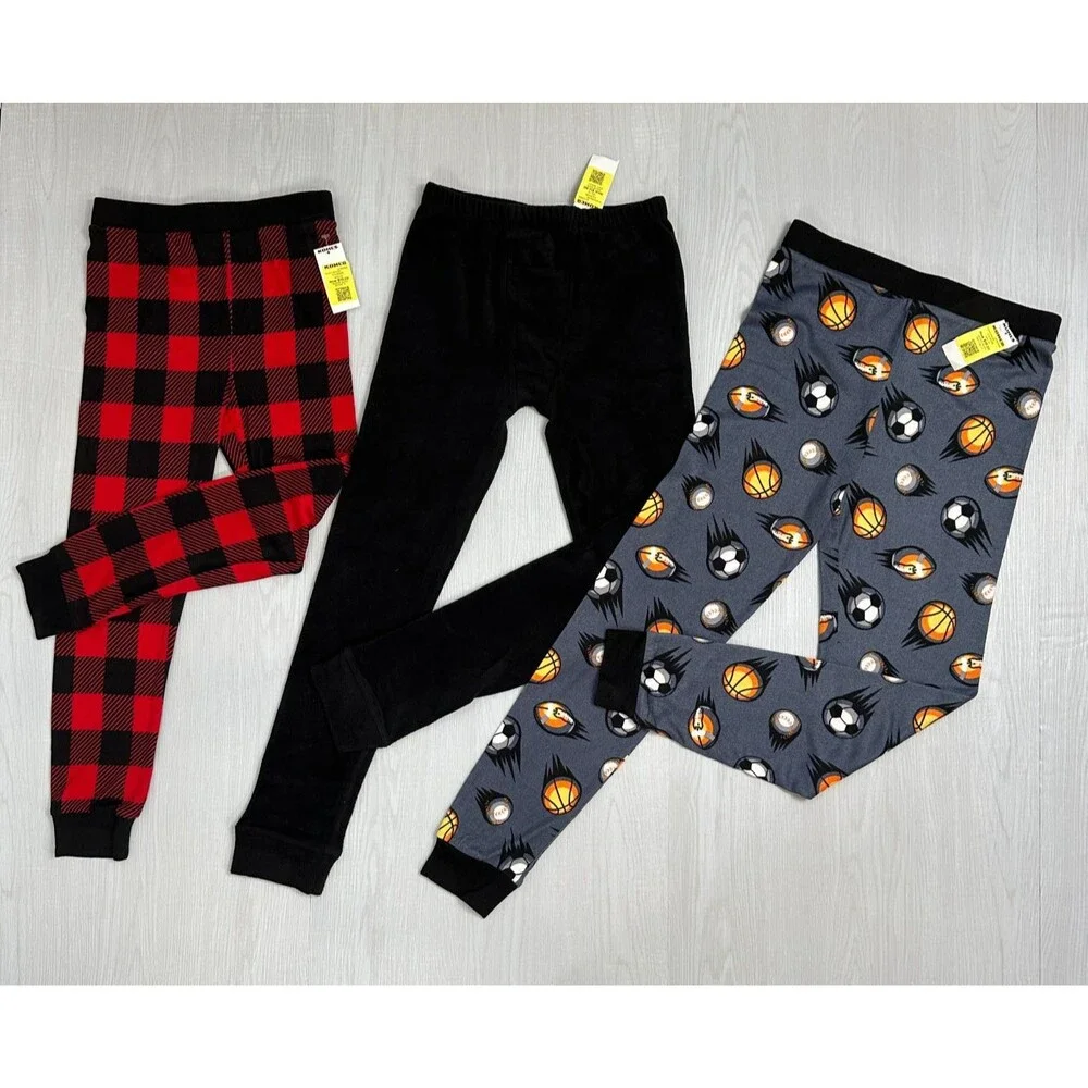 3 Pieces Cuddle Dud's Boy's Pajama Pants Size 8-12
